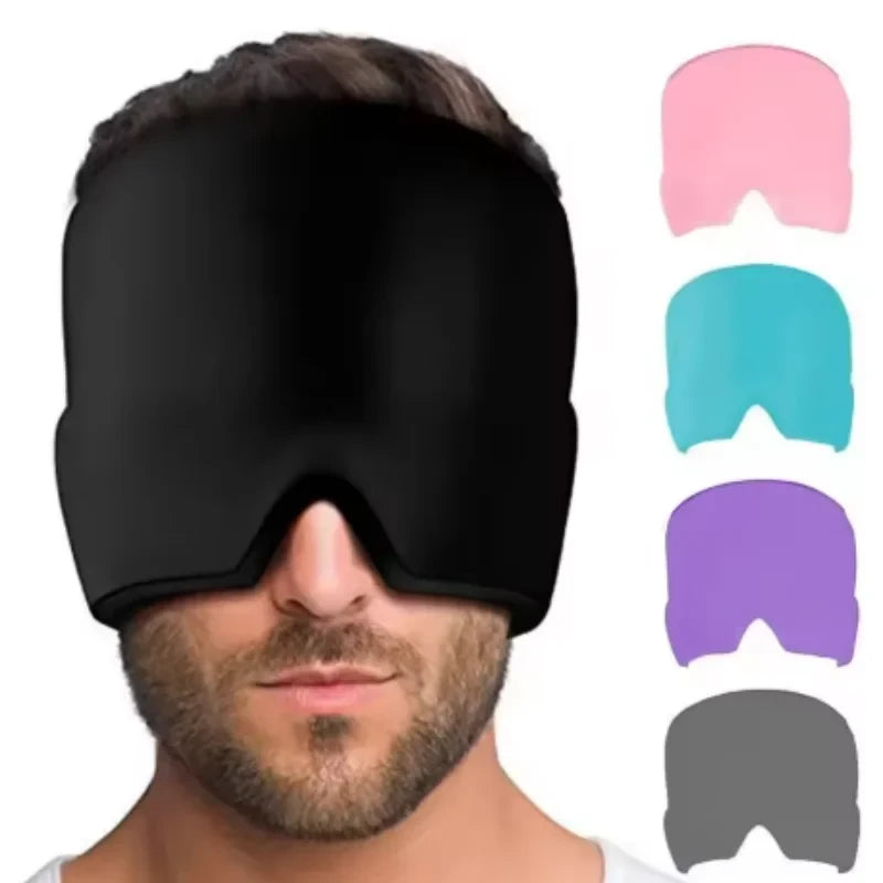 Gel Ice Headache Relief Hat