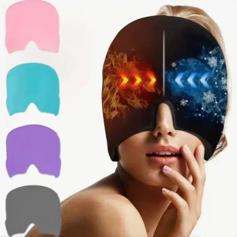 Gel Ice Headache Relief Hat